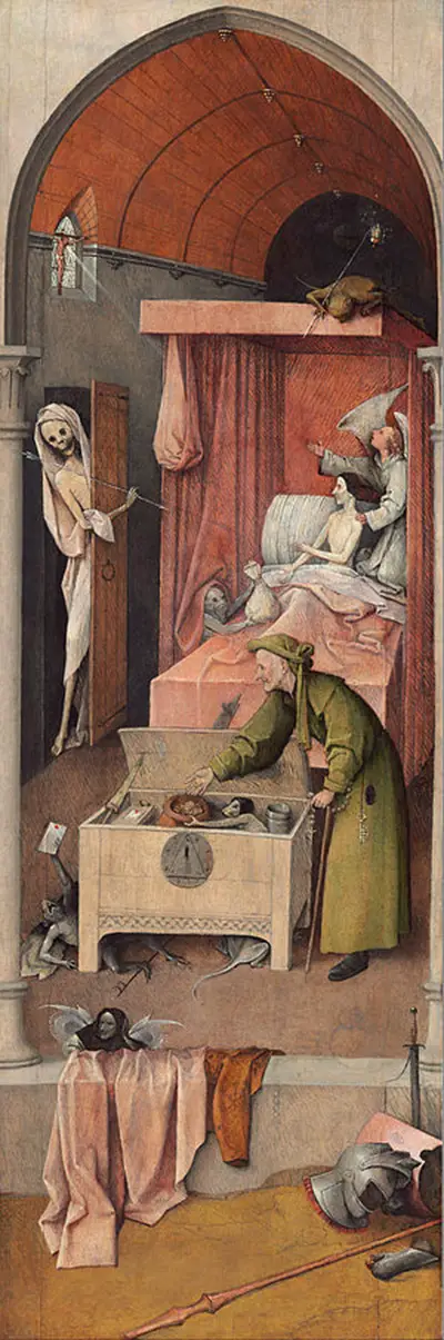 Tod eines Geizhalses Hieronymus Bosch (Deutsch)